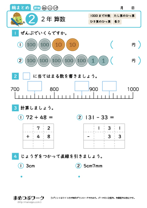 小2算数総まとめプリント2