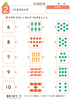 小1算数|10までの数2