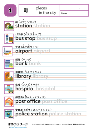 英単語プリント｜町1