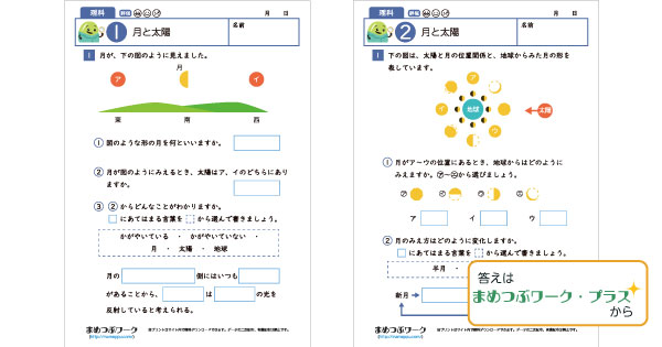 小6理科│月と太陽のサムネイル画像