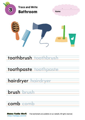 english worksheets|bathroom3