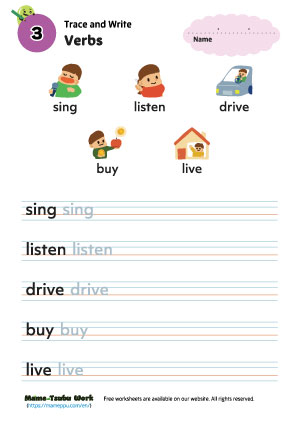 english worksheets|verbs3