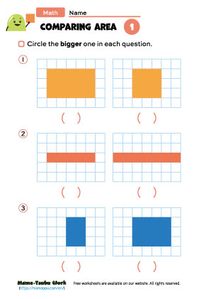 grade1 math worksheets|area1