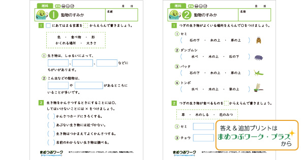 小3理科プリントのサムネイル画像