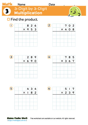 grade4 math worksheet3