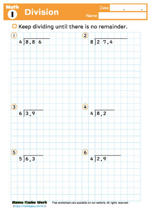 grade4 math worksheet1