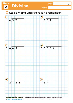 grade4 math worksheet2