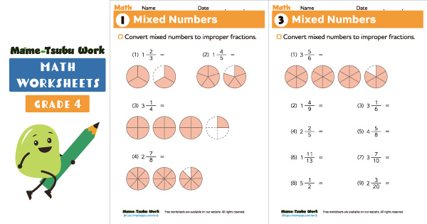 grade4 math worksheets thumbnail