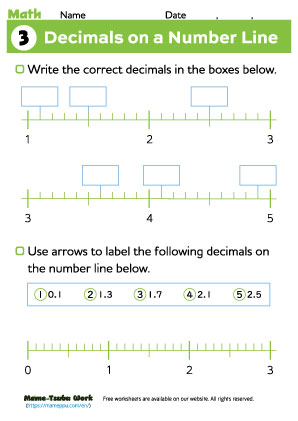 grade 3 math worksheet3