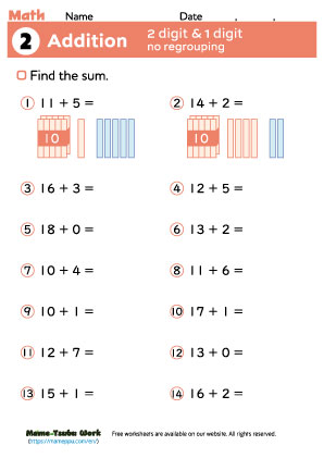 grade1 math addition2