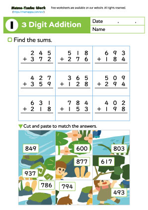 grade3 math worksheet1