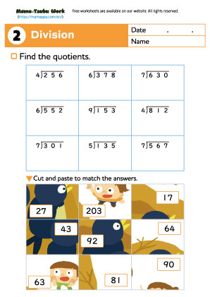 grade4 math worksheet2