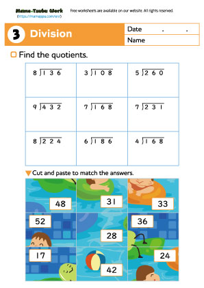 grade4 math worksheet3