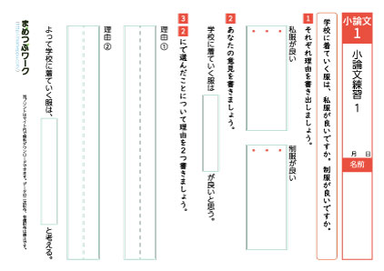 小論文練習プリント